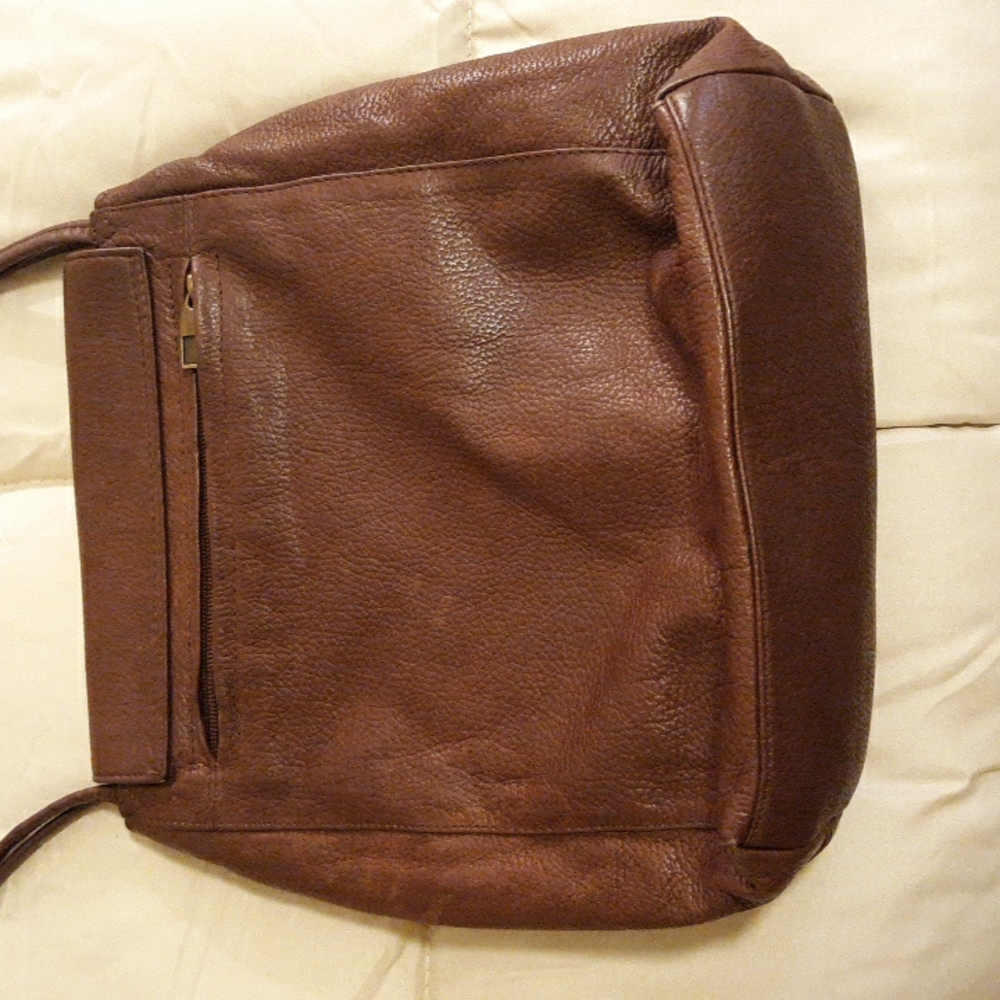 Wilson's Brown Pebble Leather Purse - Picture 3 of 8